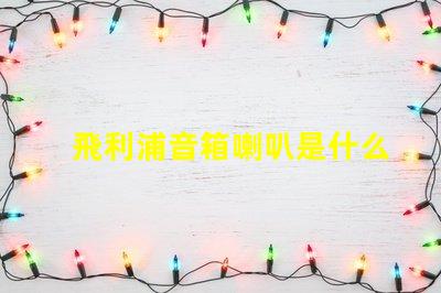 飛利浦音箱喇叭是什么品牌的 seoul燈珠是什么品牌